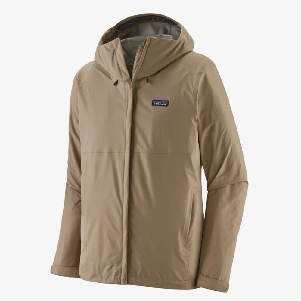 Patagonia Men's XL Torrentshell 3L Jacket Rain Waterproof Grey Tan NWT - Picture 7 of 10